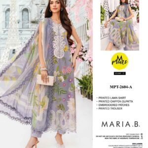 Lawn & Chiffon Printed - Maria.B Replica