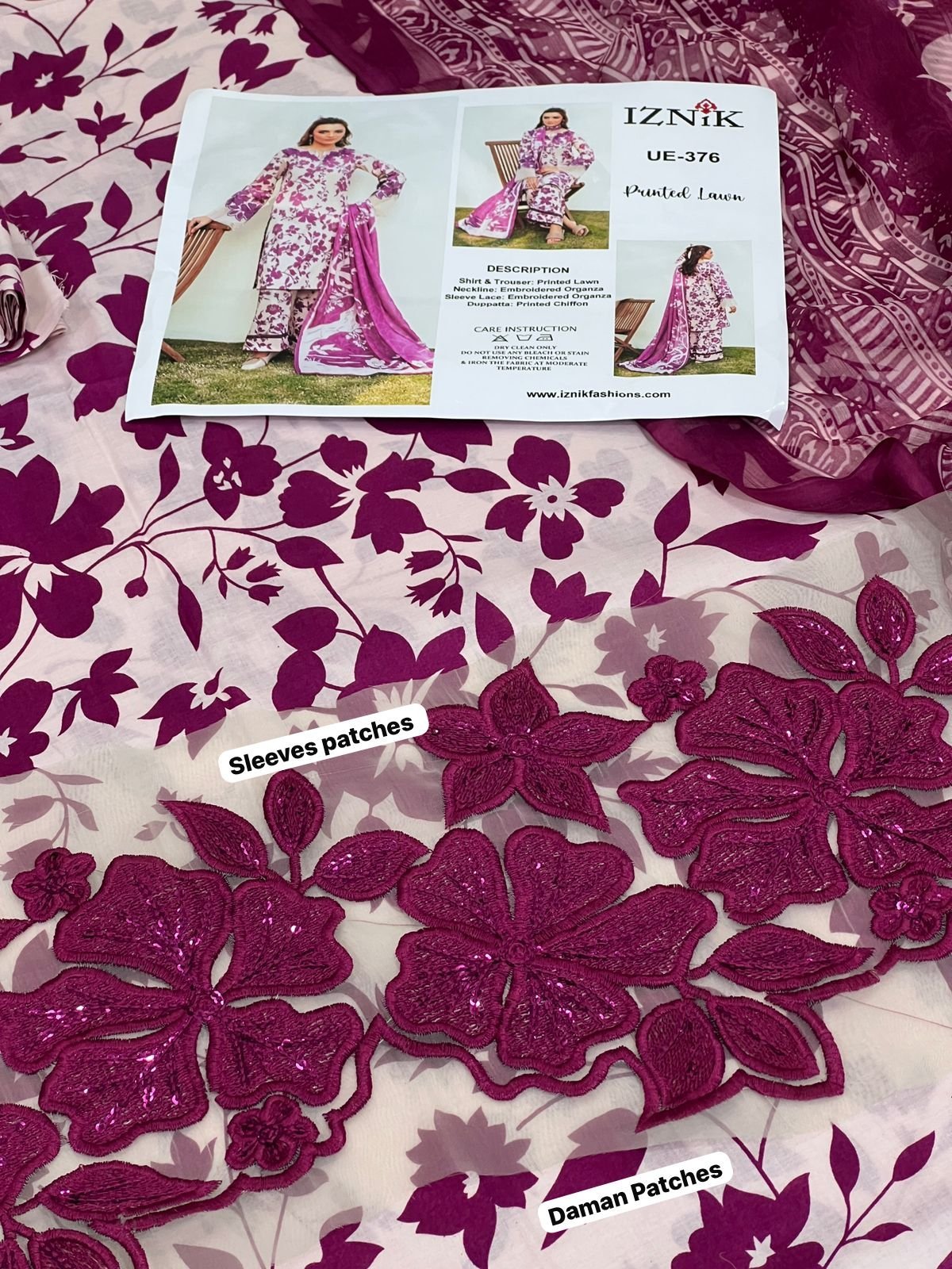 Iznik Lawn 3-Piece Suit โ New Arrival 2025 - Image 8